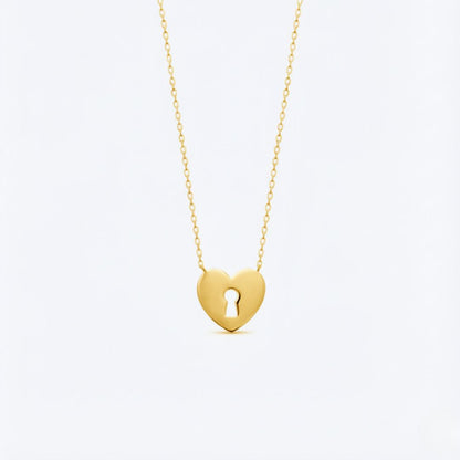 Collier cœur plaqué or 18K Deep Love Bellaime