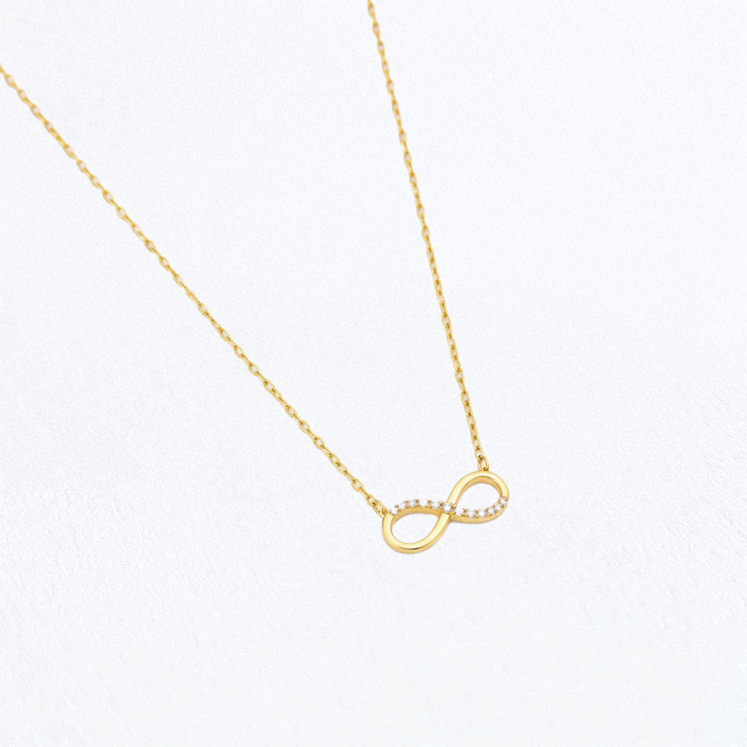 Collier infini plaqué or 18K Laura Bellaime 4