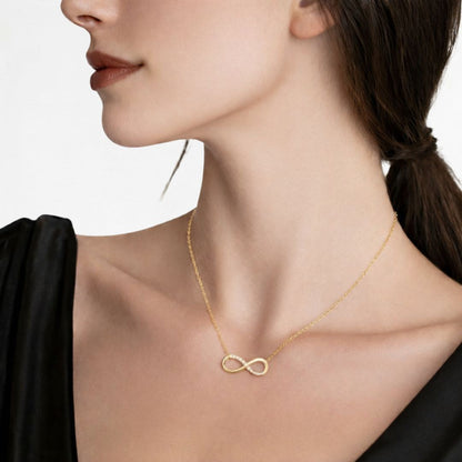 Collier infini plaqué or 18K Laura Bellaime 2