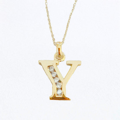 Collier Lettre H - Basic & Perfect - Plaqué Or 18K Zirconium