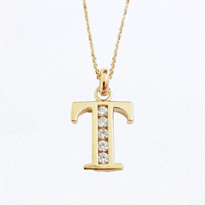 Collier Lettre A - Basic & Perfect - Plaqué Or 18K Zirconium