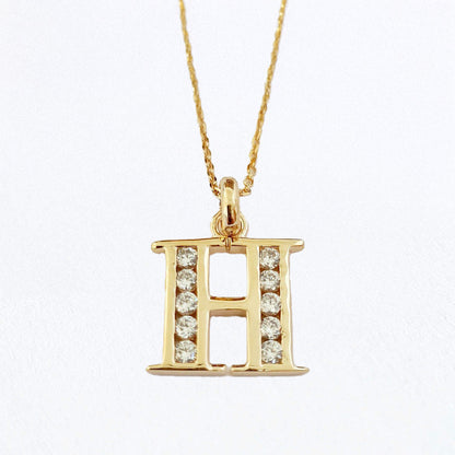 Collier Lettre B - Basic & Perfect - Plaqué Or 18K Zirconium