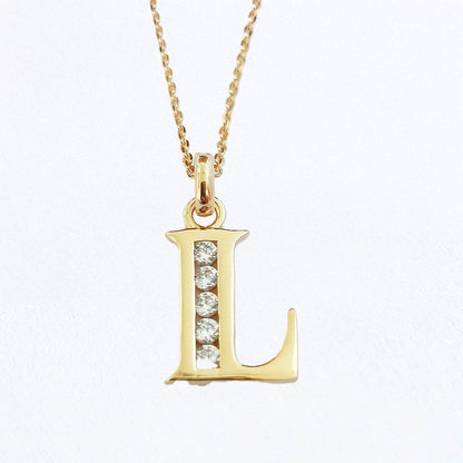 Collier Lettre U - Basic & Perfect - Plaqué Or 18K Zirconium