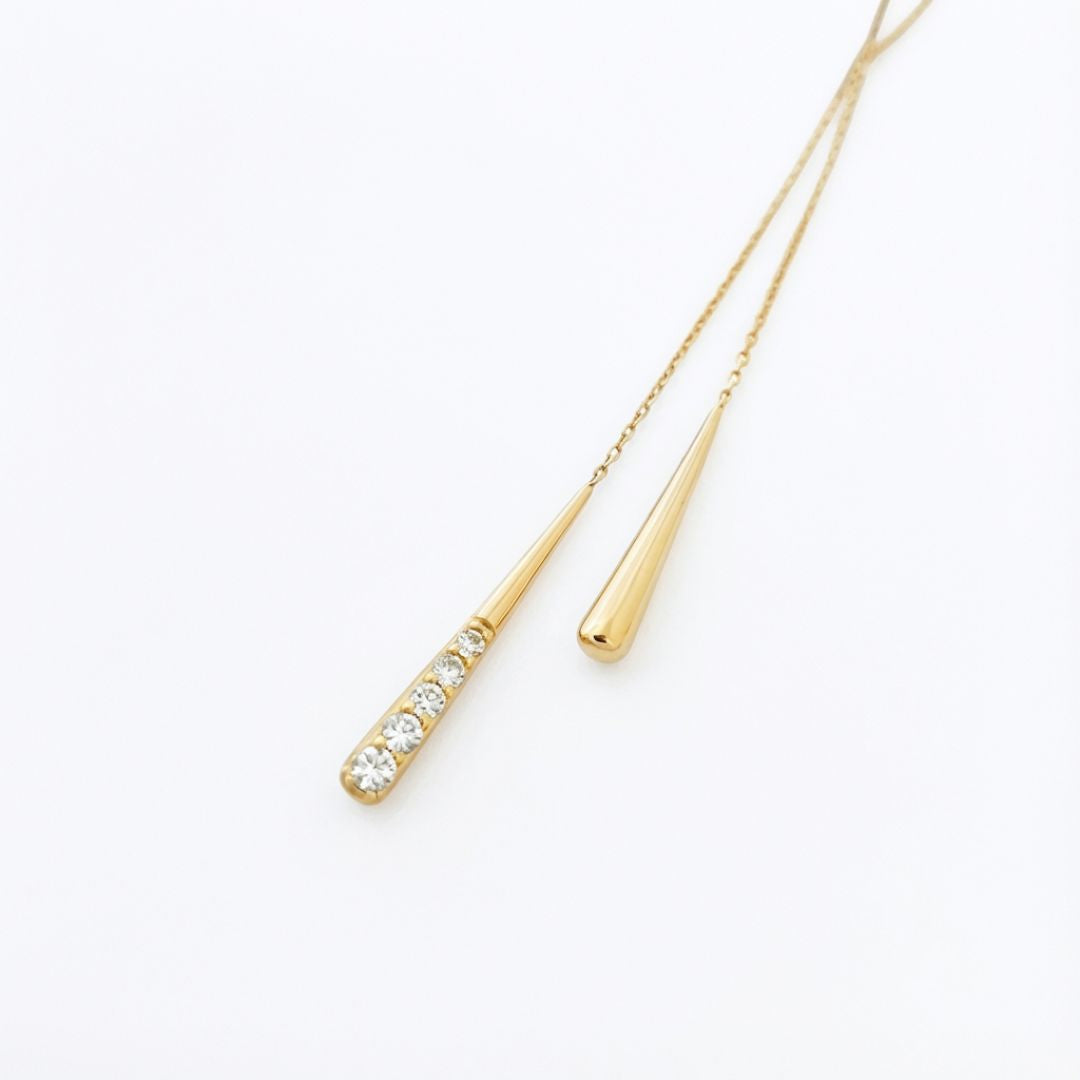 Collier plaqué or 18K zirconium Larmes de Joie Bellaime