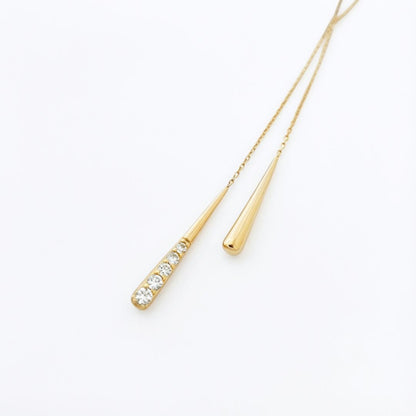 Collier plaqué or 18K zirconium Larmes de Joie Bellaime