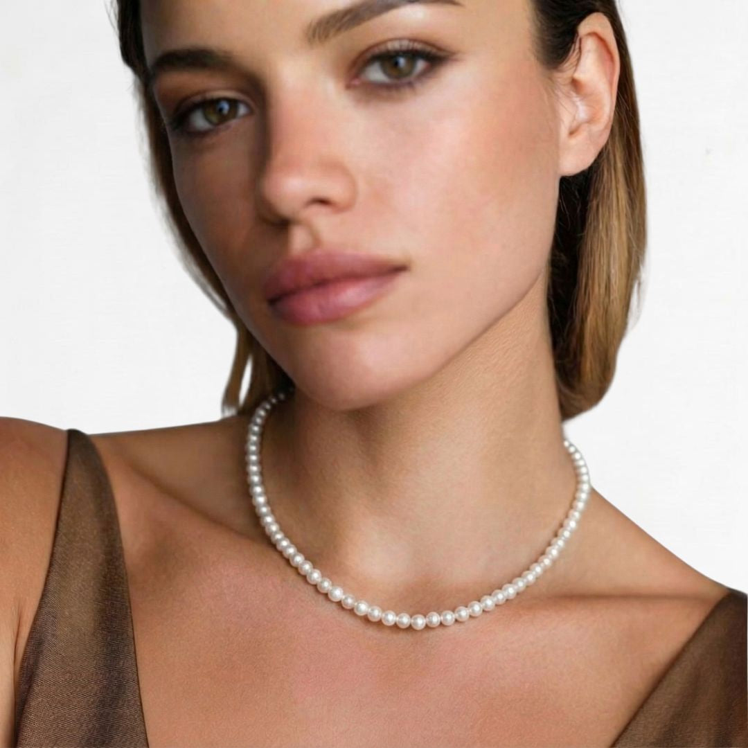 Collier perle plaqué or 18K Basic & Perfect Bellaime 4