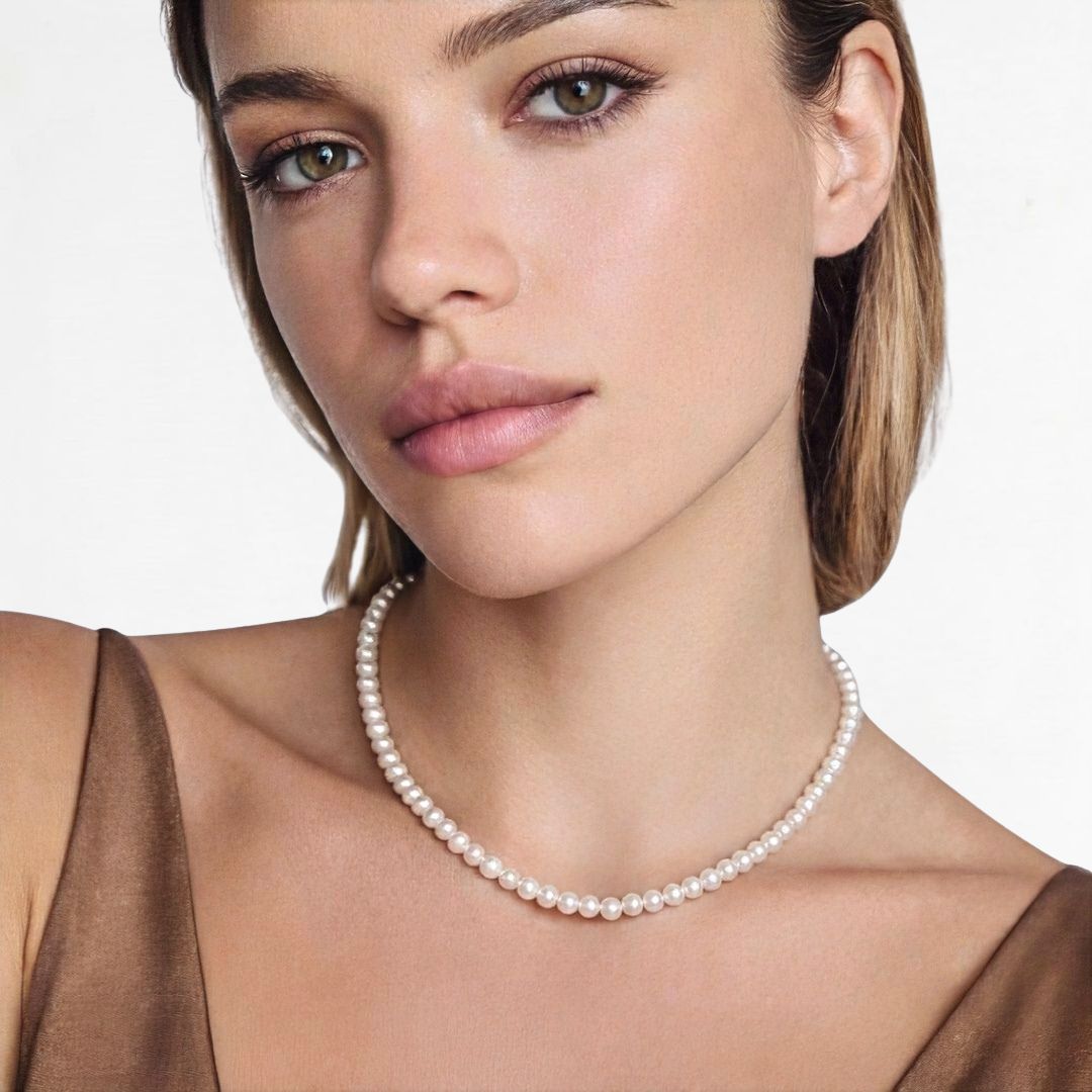 Collier perle plaqué or 18K Basic & Perfect Bellaime 4