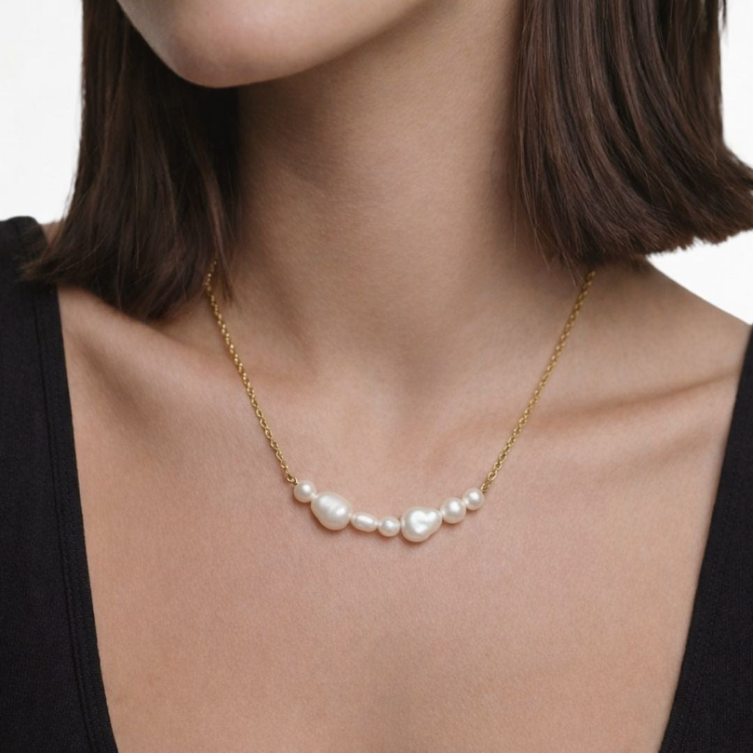 Collier perle plaqué or 18K Marion Bellaime 3