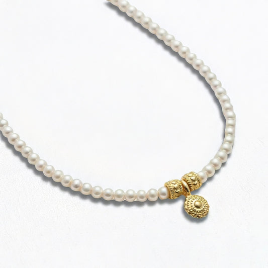 Collier perle plaqué or 18K Octavie Bellaime