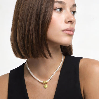 Collier perle plaqué or 18K Octavie Bellaime 4