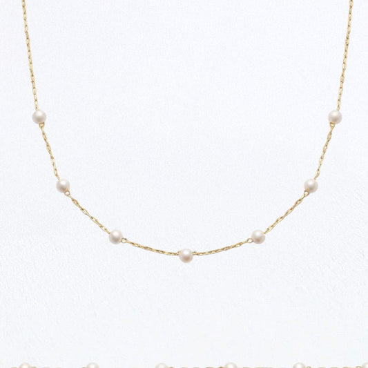 Collier Perle Plaqué Or 18K Ophelie Bellaime