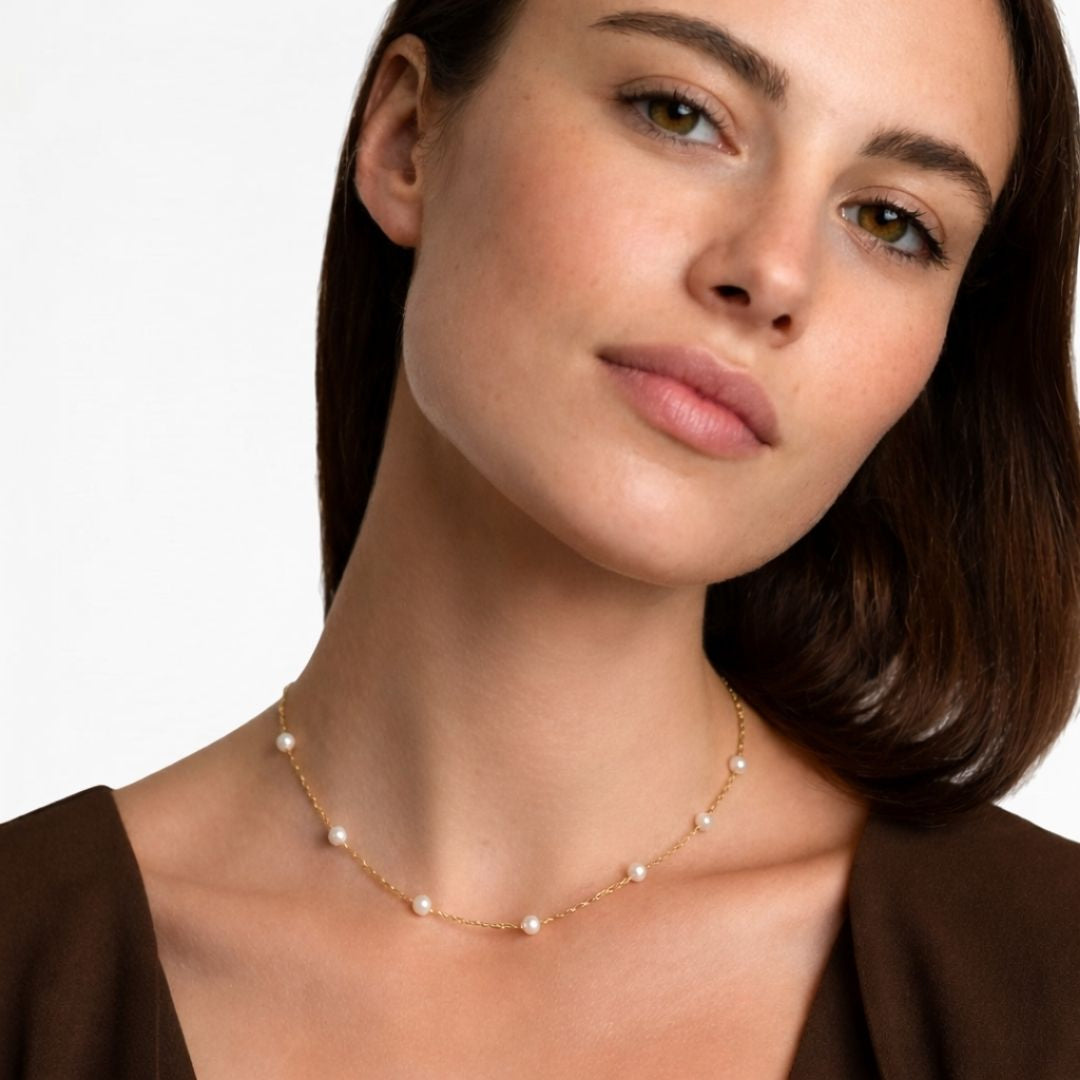 Collier Perle Plaqué Or 18K Ophelie Bellaime 2