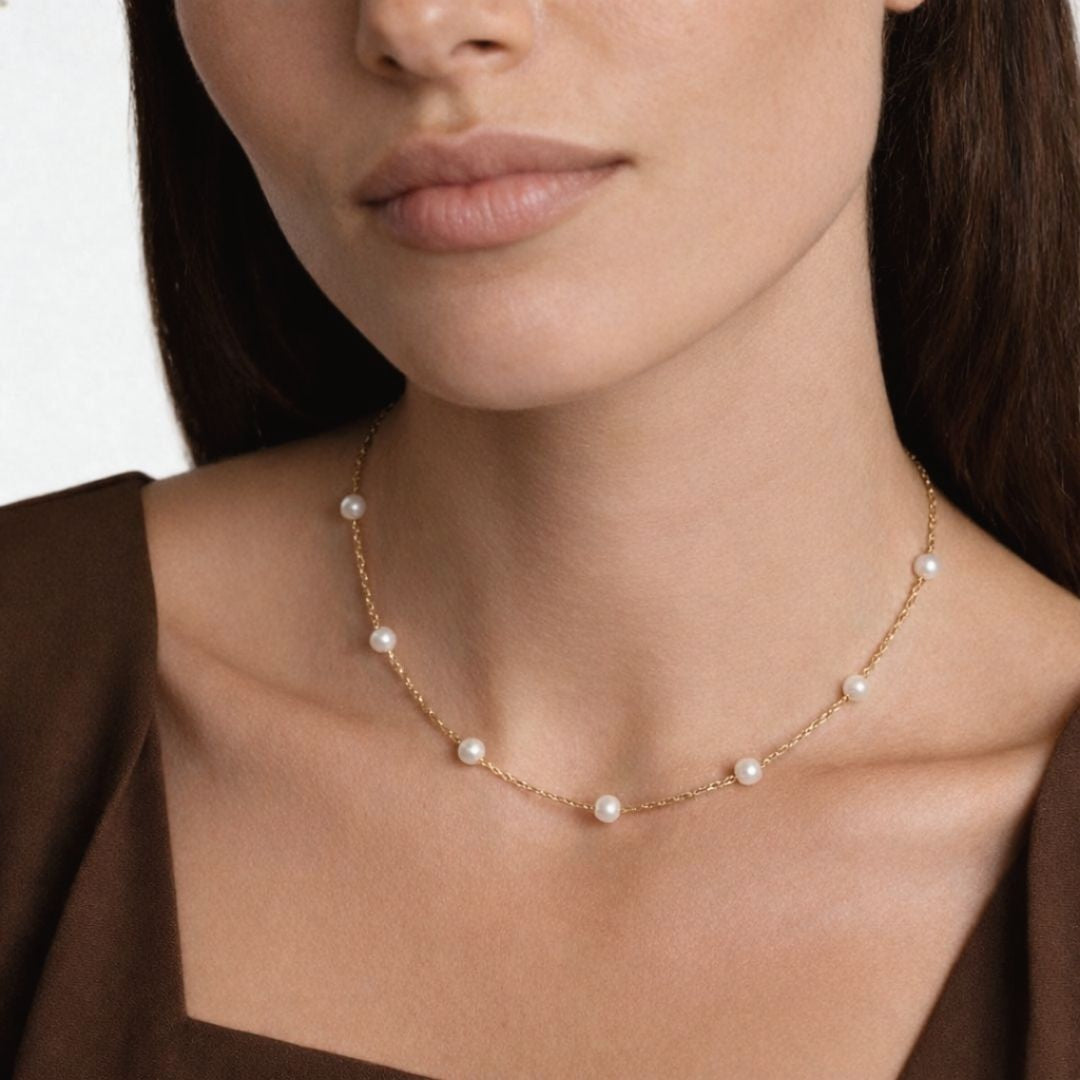 Collier Perle Plaqué Or 18K Ophelie Bellaime 3
