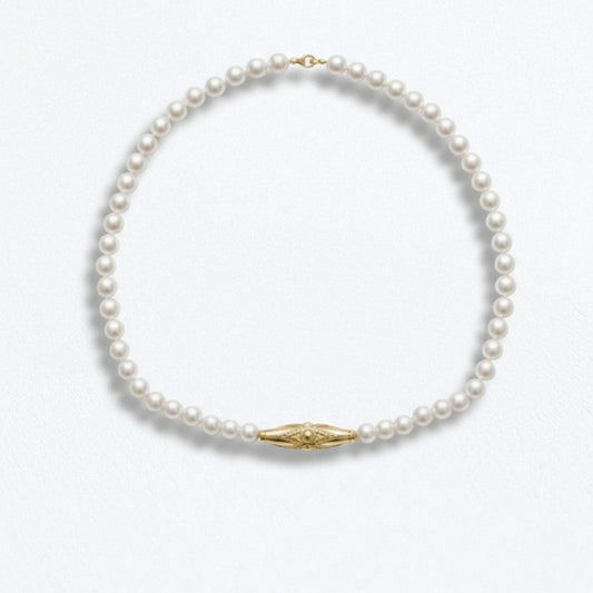 Collier perle plaqué or 18K Oriane Bellaime