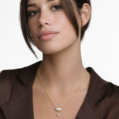 Collier oeil plaqué or 18K Lucky You Bellaime 2