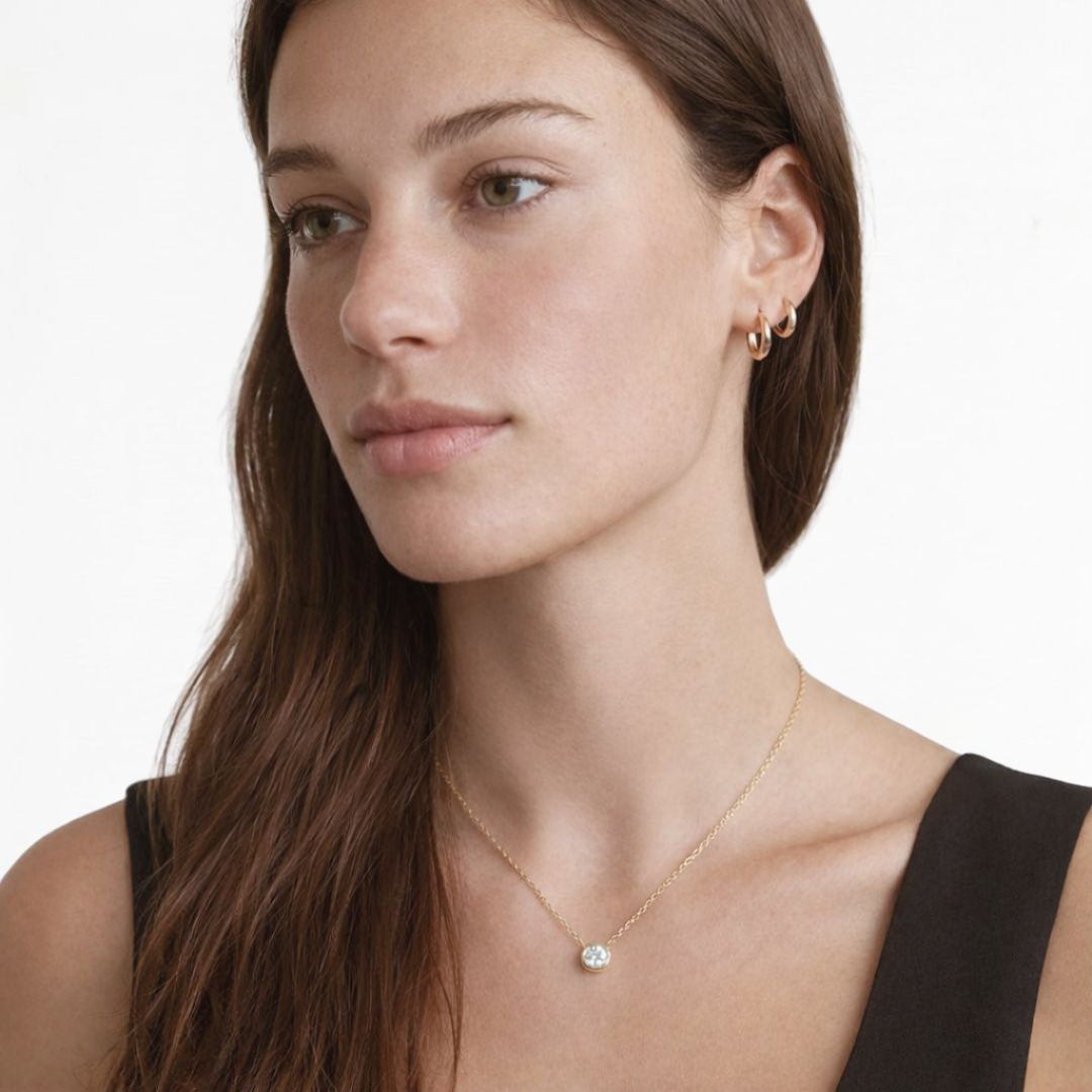 Collier plaqué or 18K zirconium Alice Bellaime 3