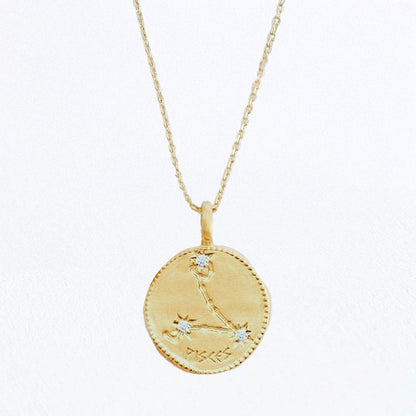 Collier Sagittaire - Signe Astro - Constellation - Plaqué Or 18K Zirconium