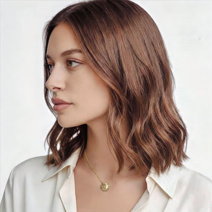 Collier soleil plaqué or 18K Sunlight Bellaime 4