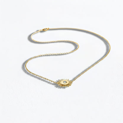 Collier soleil plaqué or 18K Sunlight Bellaime 5