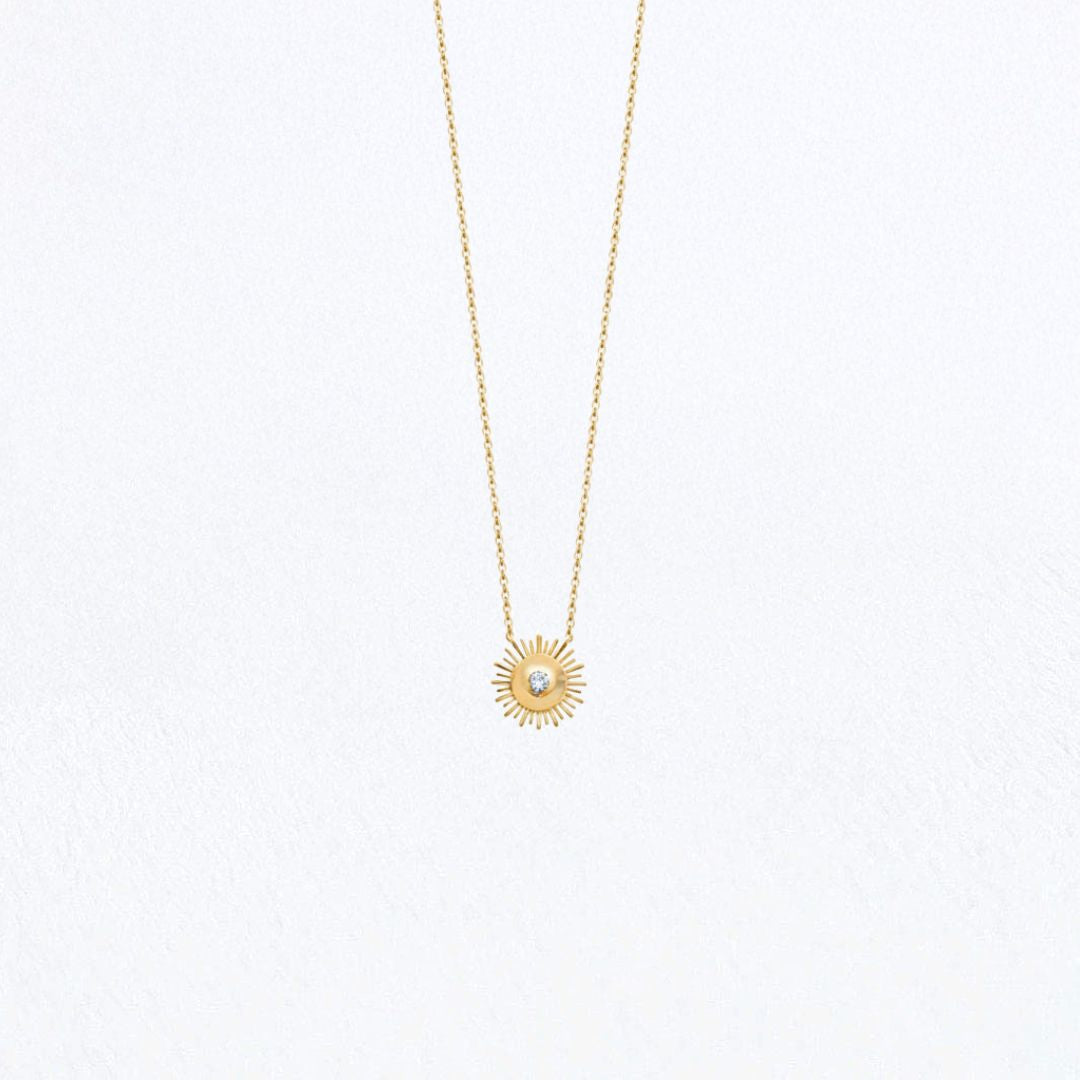 Collier soleil plaqué or 18K Sunlight Bellaime