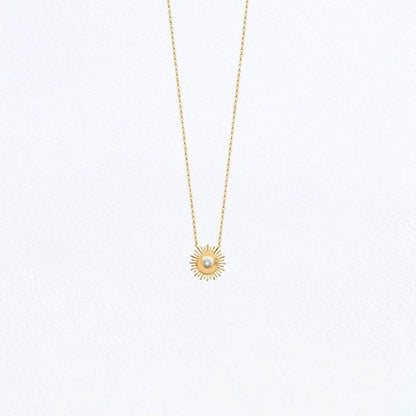 Collier soleil plaqué or 18K Sunlight Bellaime