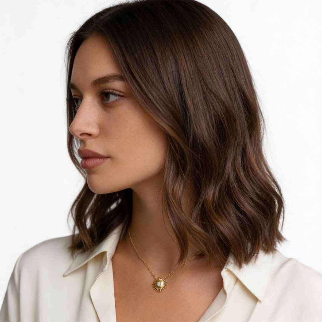 Collier soleil plaqué or 18K Sunlight Bellaime 4