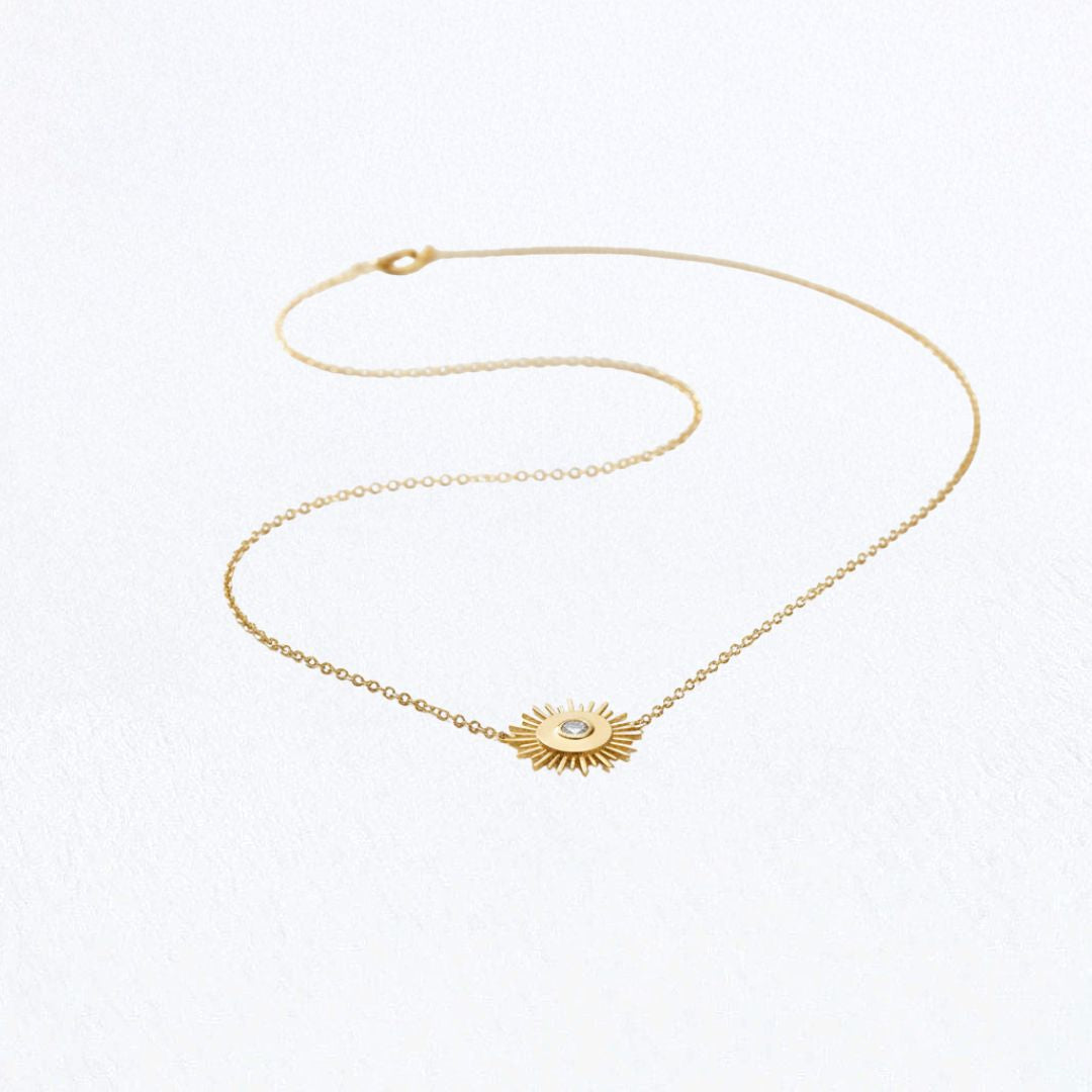 Collier soleil plaqué or 18K Sunlight Bellaime 5