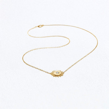 Collier soleil plaqué or 18K Sunlight Bellaime 5