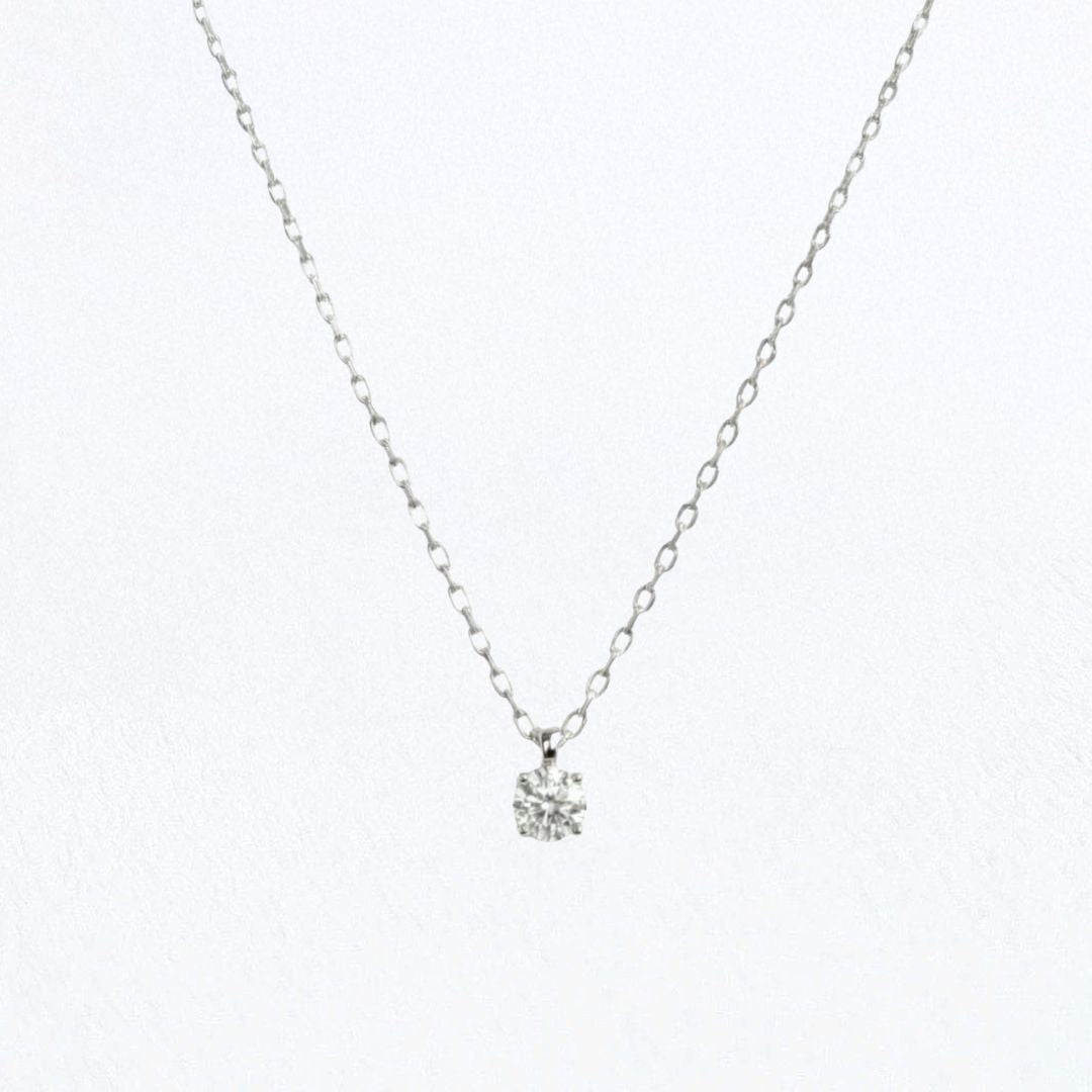 Collier solitaire argent 925 Bellaime