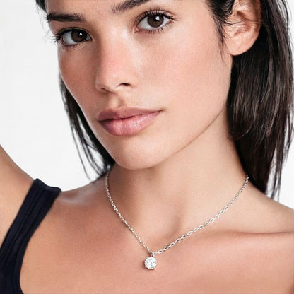 Collier solitaire argent 925 Bellaime 2