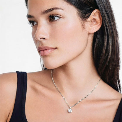 Collier solitaire argent 925 Bellaime 3