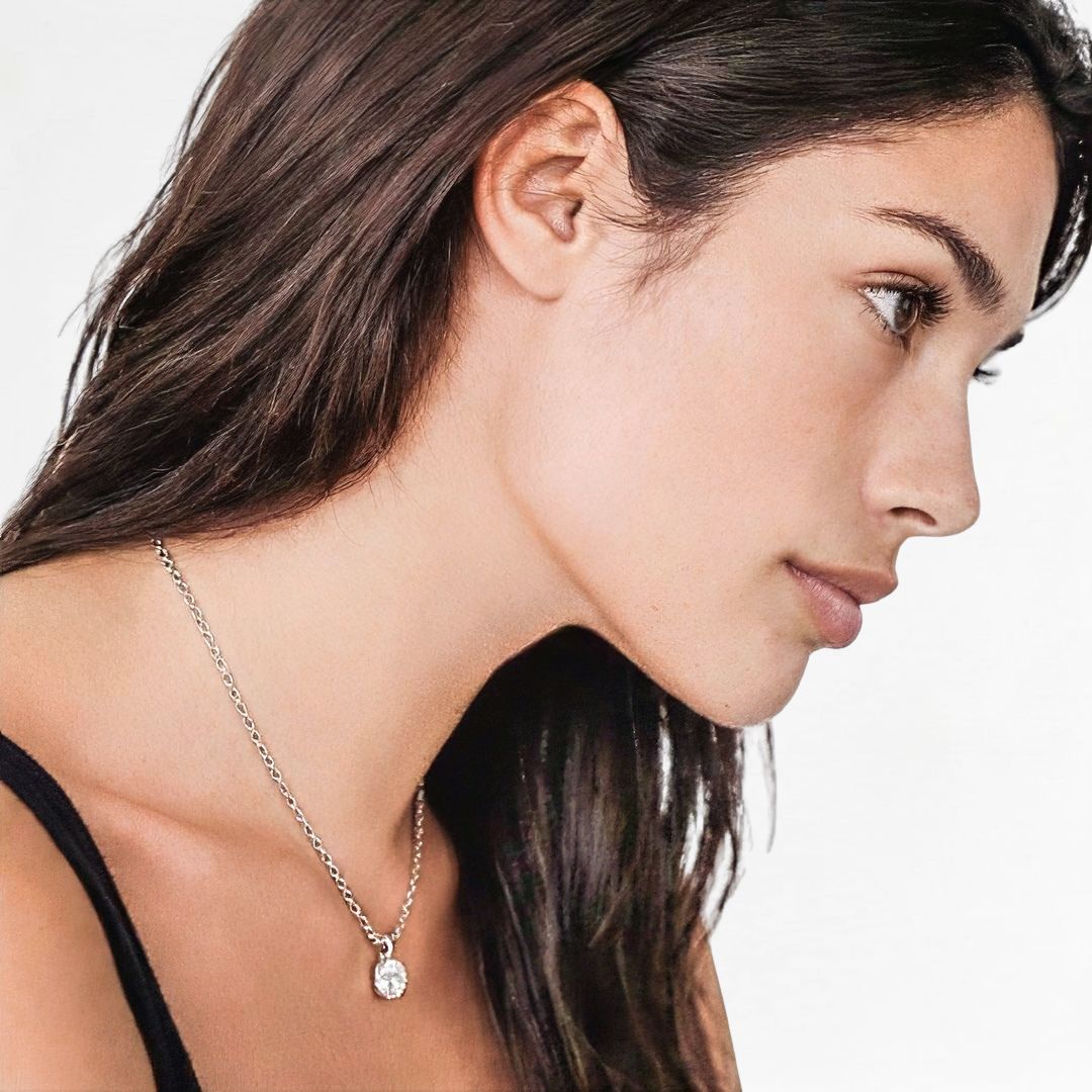 Collier solitaire argent 925 Bellaime 4