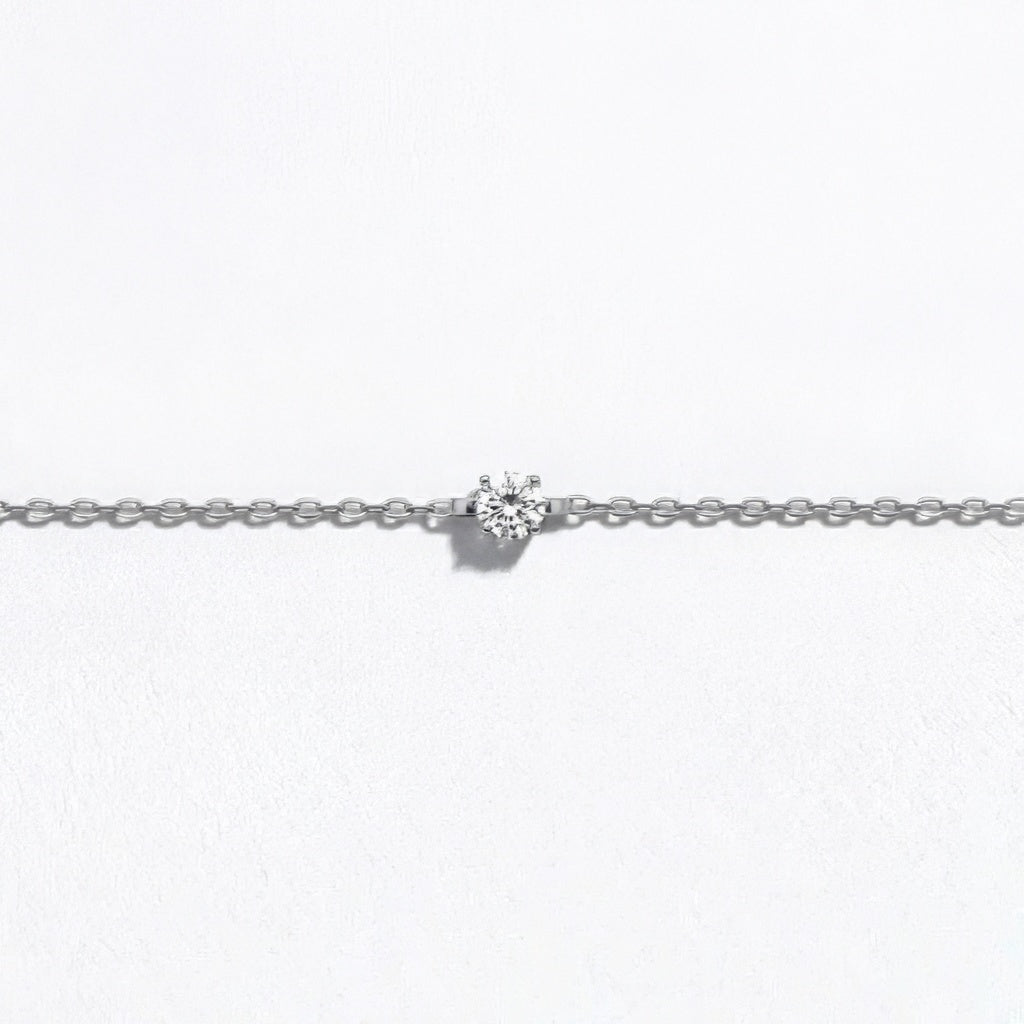 Collier solitaire argent 925 Bellaime 6
