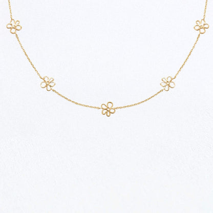Collier trefle plaqué or 18K Alienor Bellaime