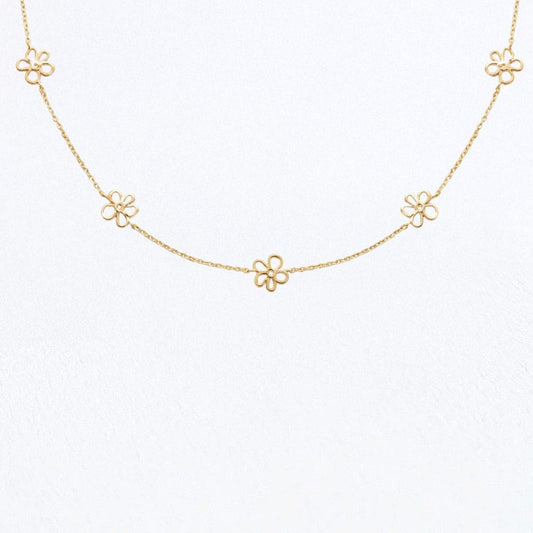 Collier trefle plaqué or 18K Alienor Bellaime