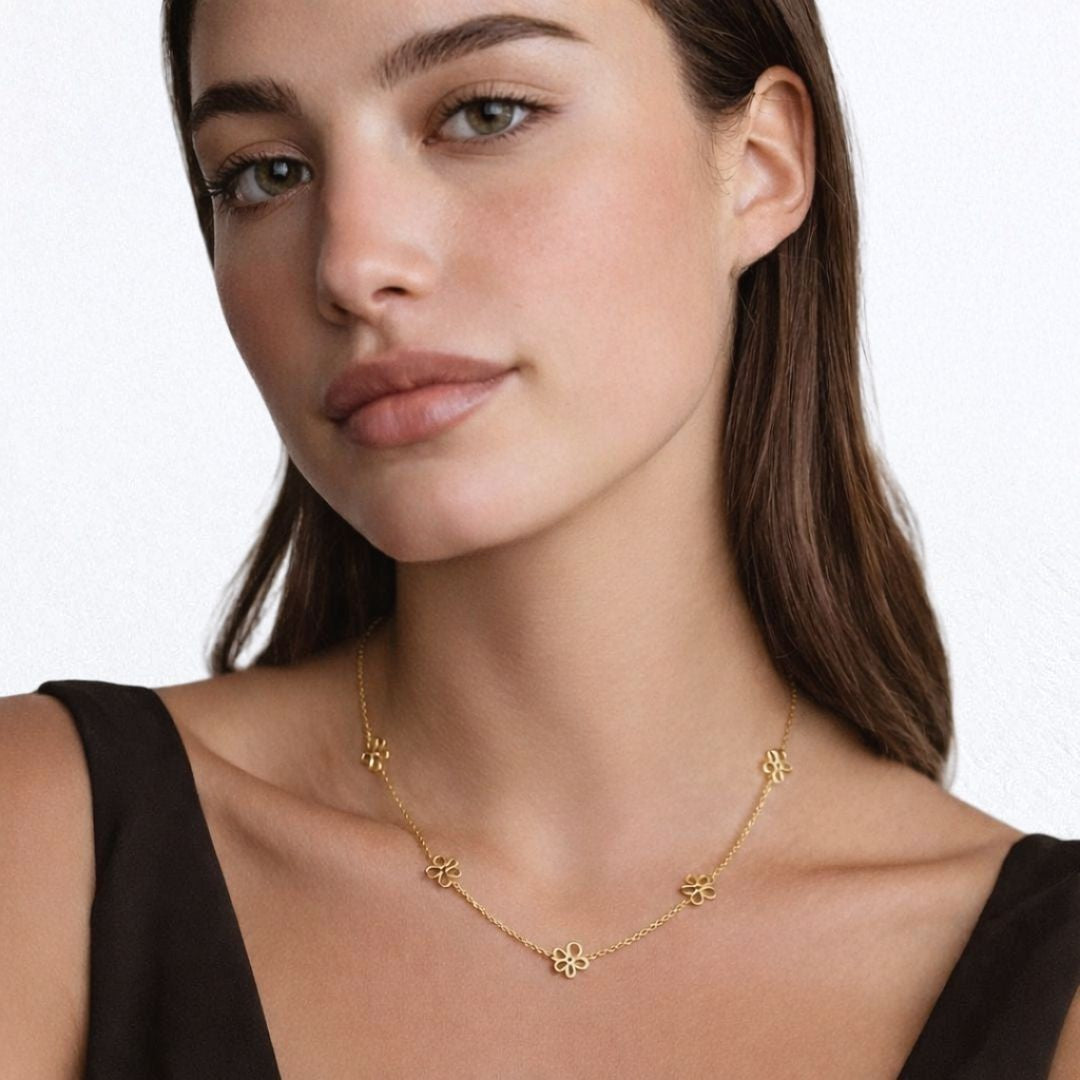 Collier trefle plaqué or 18K Alienor Bellaime 2