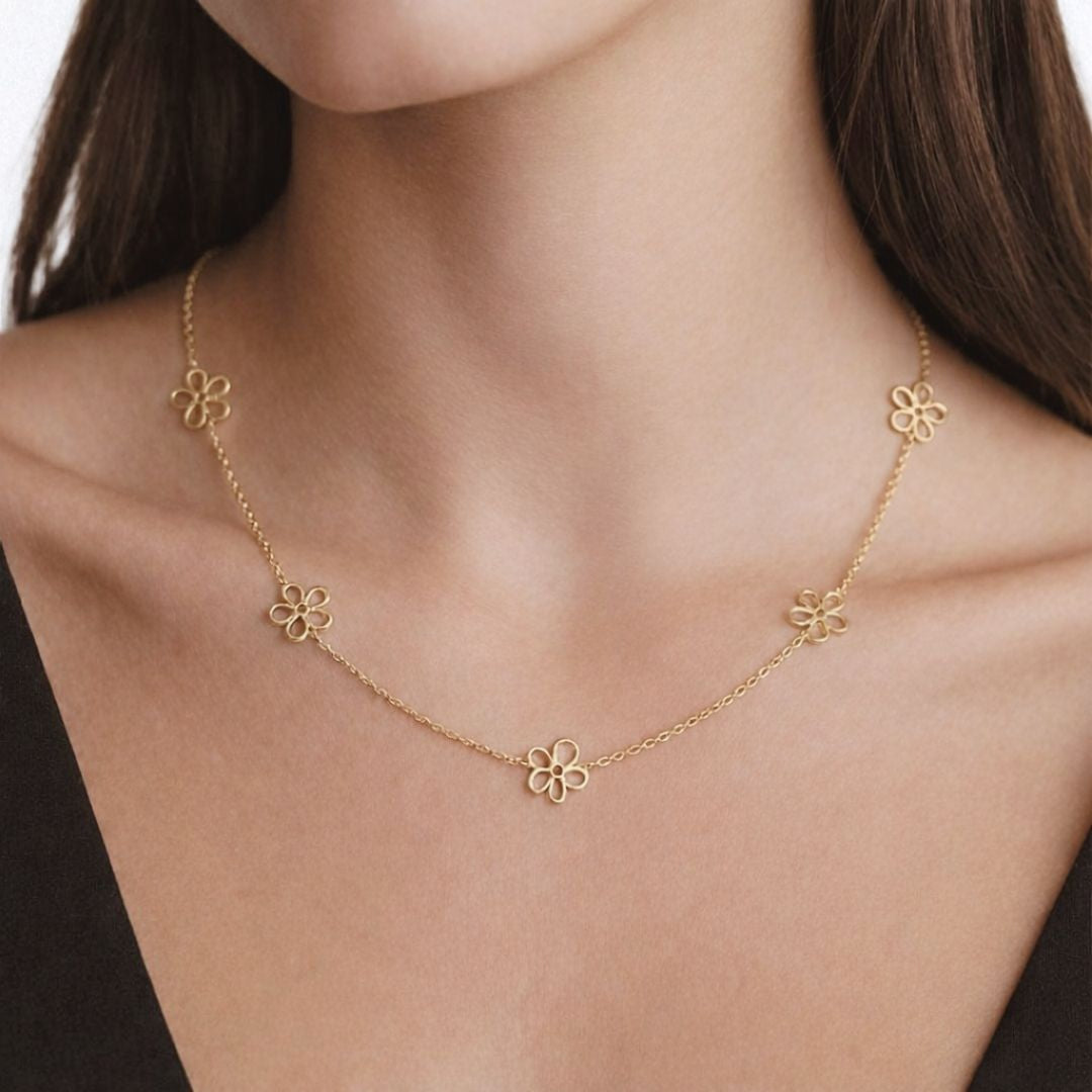 Collier trefle plaqué or 18K Alienor Bellaime 3