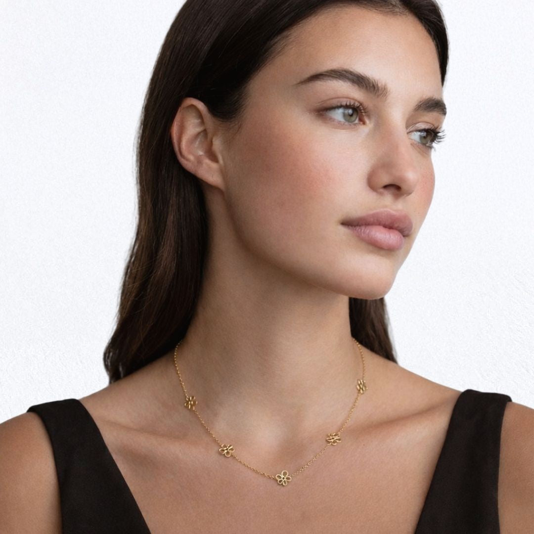 Collier trefle plaqué or 18K Alienor Bellaime 4