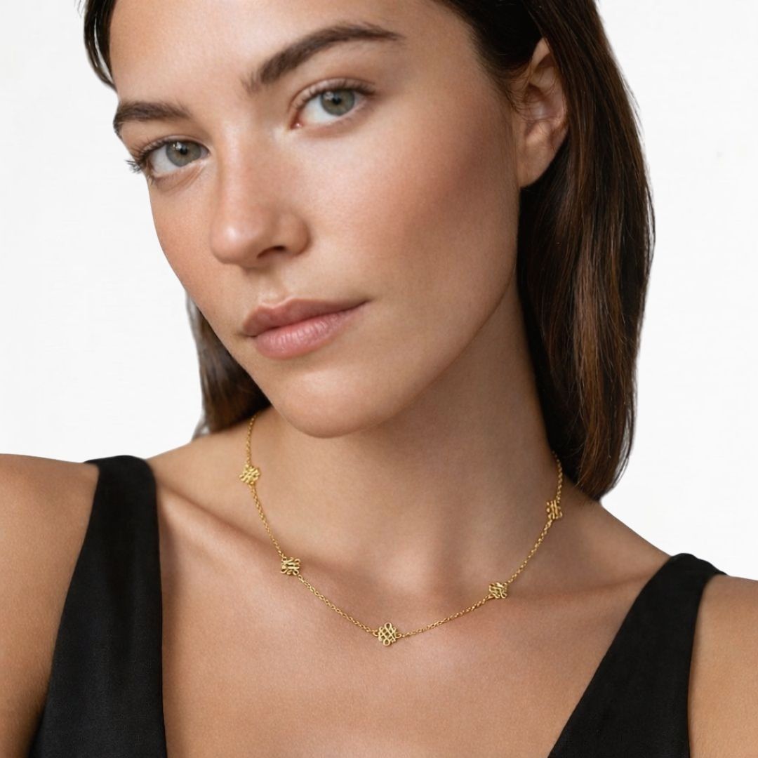 Collier trefle plaqué or 18K Iconic Clover Bellaime 2