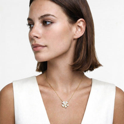 Collier trefle plaqué or 18K Bellaime 4