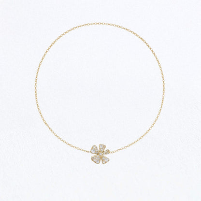 Collier trefle plaqué or 18K Bellaime 5