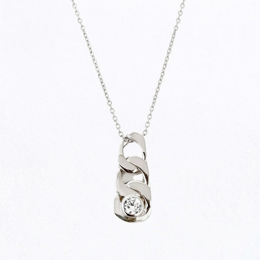 Collier argent 925 zirconium Unchained Bellaime
