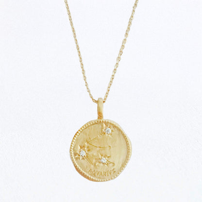 Collier Sagittaire - Signe Astro - Constellation - Plaqué Or 18K Zirconium