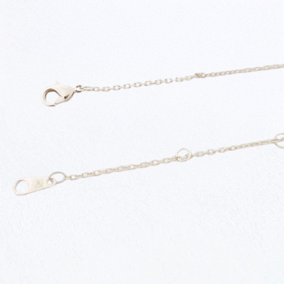 Collier anneaux entrelacés argent 925 You and Me Bellaime 4