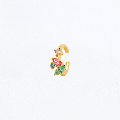 Earcuff plaqué or 18K zirconium 1 cm Alice Bellaime