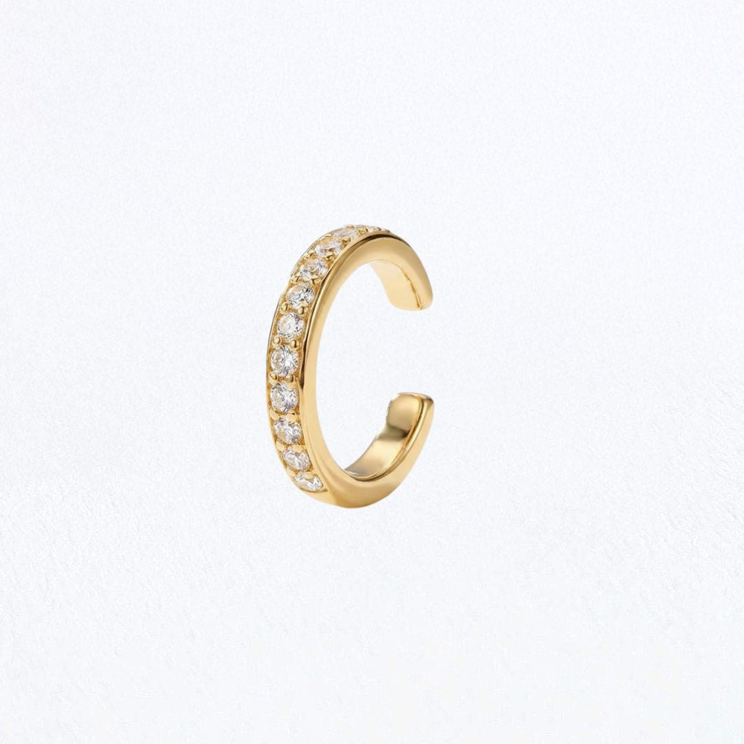 Earcuff plaqué or 18K zirconium All In Bellaime
