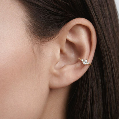 Earcuff plaqué or Ambre Bellaime 3