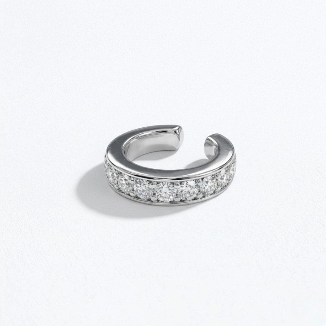 Earcuff argent 925 zirconium All In Bellaime 5