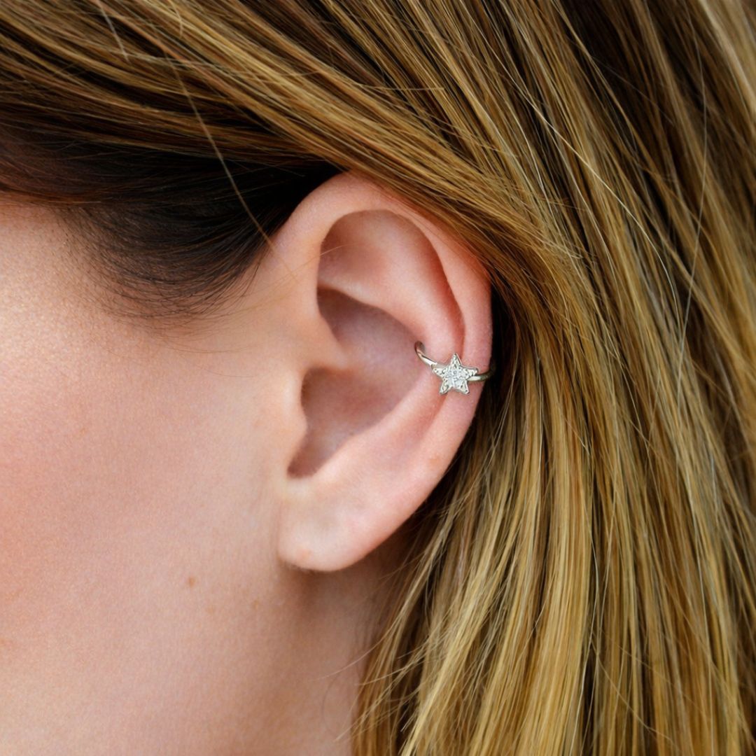 Earcuff etoile argent 925 Bellaime 2