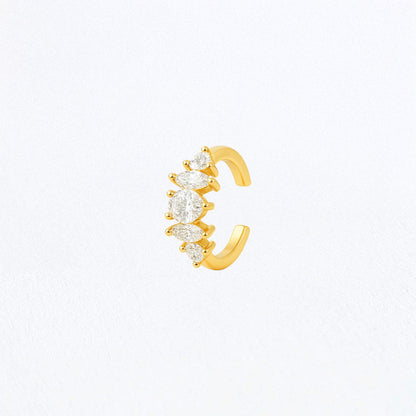 Earcuff plaqué or 18K zirconium 1 cm Chloe Bellaime